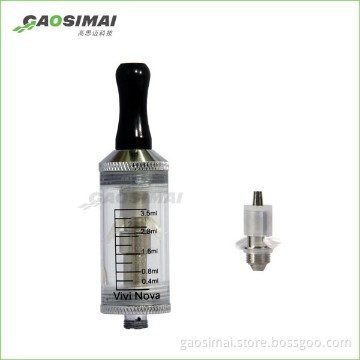 Fancy electronic cigarette clearomizer vivi nova dual coil clearomizer